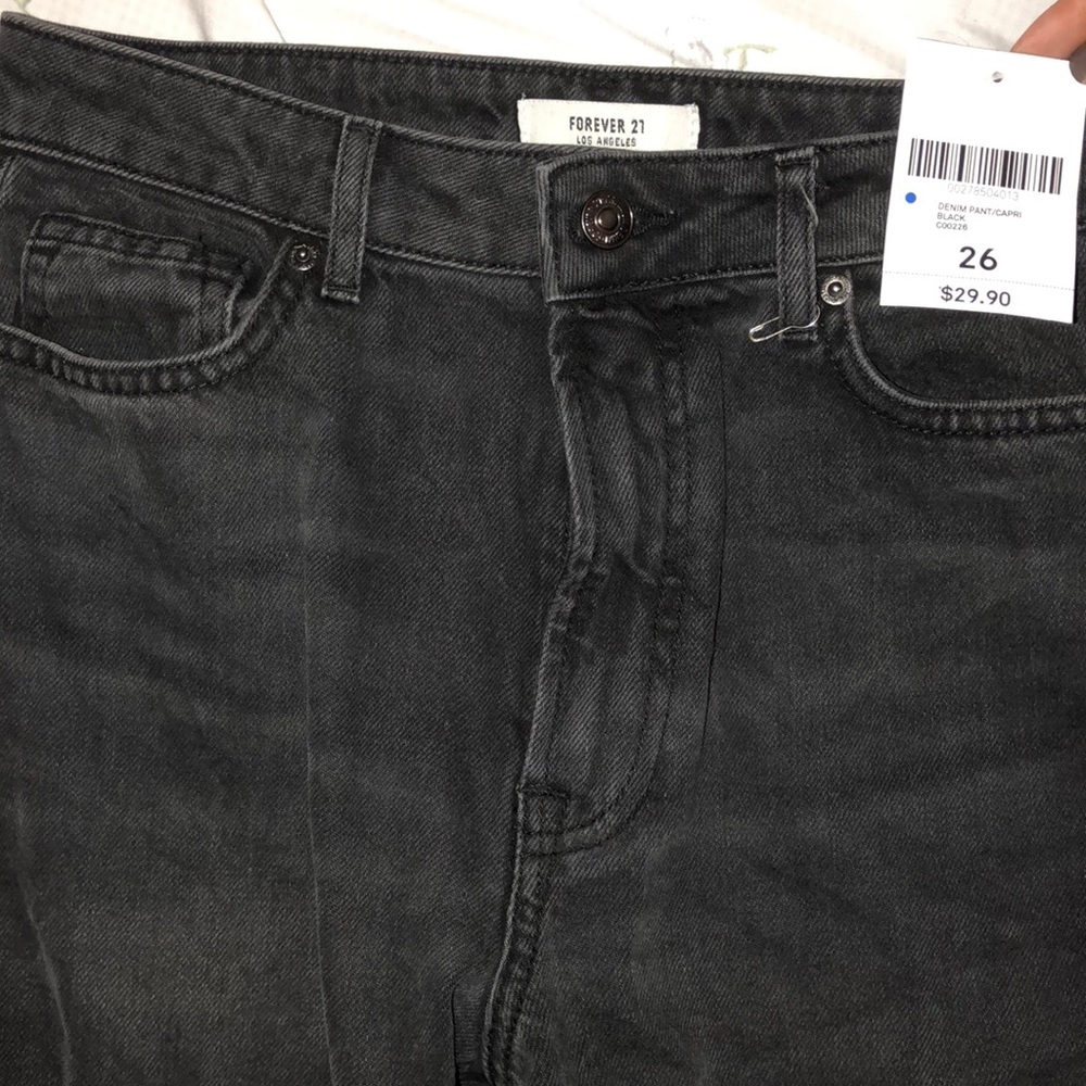 black wide leg jeans